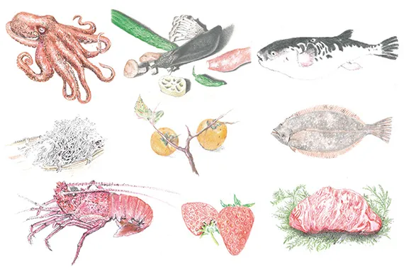 総料理長 田中の点描画